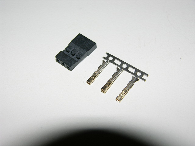 Conector Macho futaba (oro)