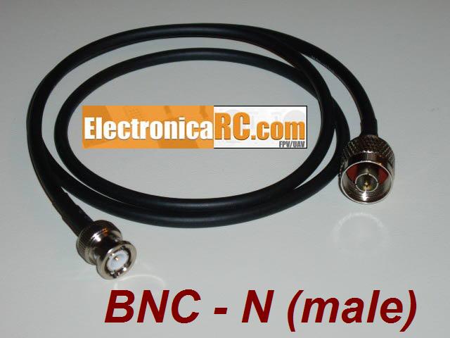 Latiguillo Conector <b> N macho </b> a <b> BNC macho </b>